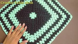 Crochet Table Cloth Learn How To Crochet Table placemat Diy Table Runner Step By Step Tutorial