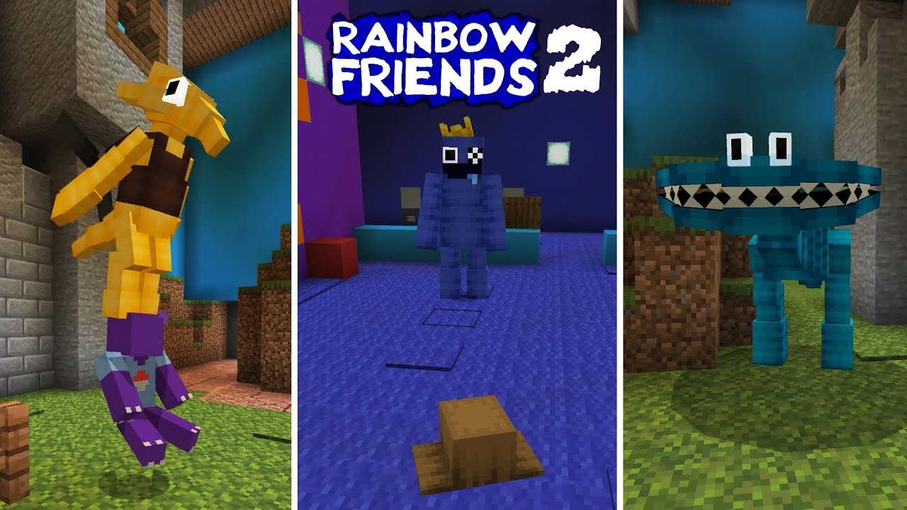 Rainbow Friends (Chapter 2) - Minecraft Map [HORROR] Minecraft Map