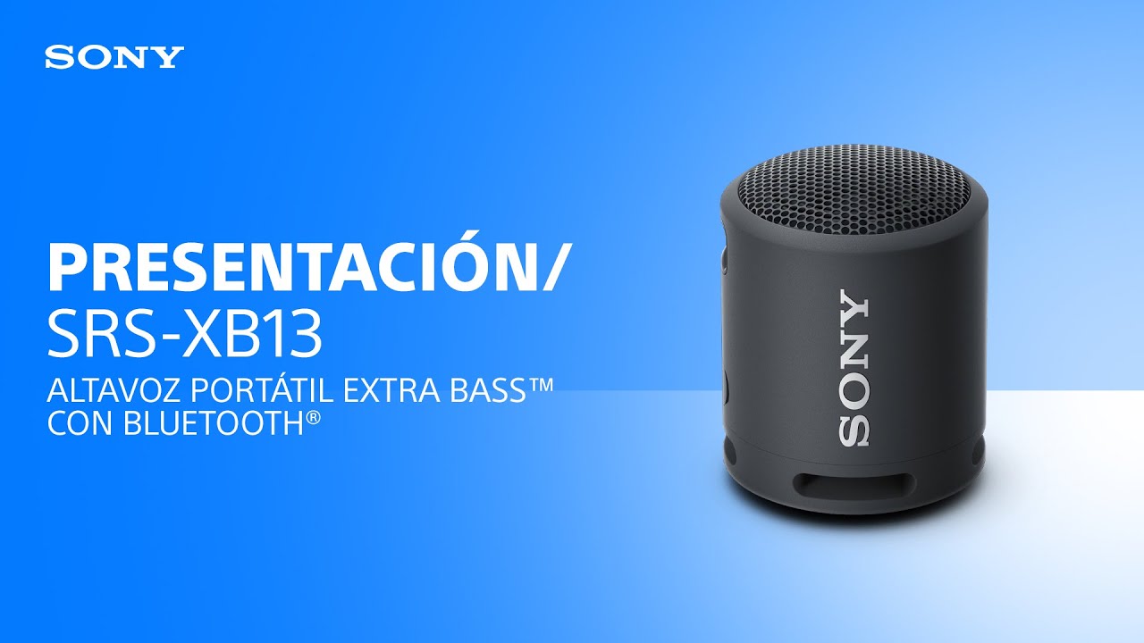 Presentamos el altavoz portátil EXTRA BASS™ SRS-XB13 con Bluetooth