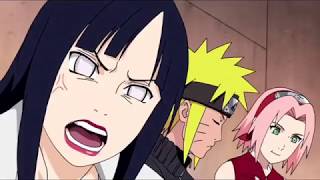 Hinata threatens Neji with removing his eyes Resimi