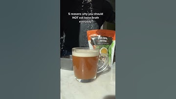 Definitely do NOT drink bone broth daily if you want amazing gut health and glowing skin.