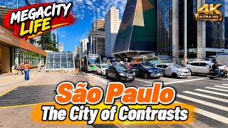 São Paulo Brazil 🇧🇷 The City of Contrast | Avenida Paulista Culture & Skyline 4K 60FPS Walking Tour