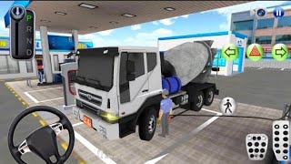 New Construction Cement Mixer Truck Driver - 3D Driving Class - Car Game Android Gameplay