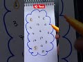 Drawing  a checkered path with numbers 1 to 10#maths#shorts#quiz#drawing#line#games #funny