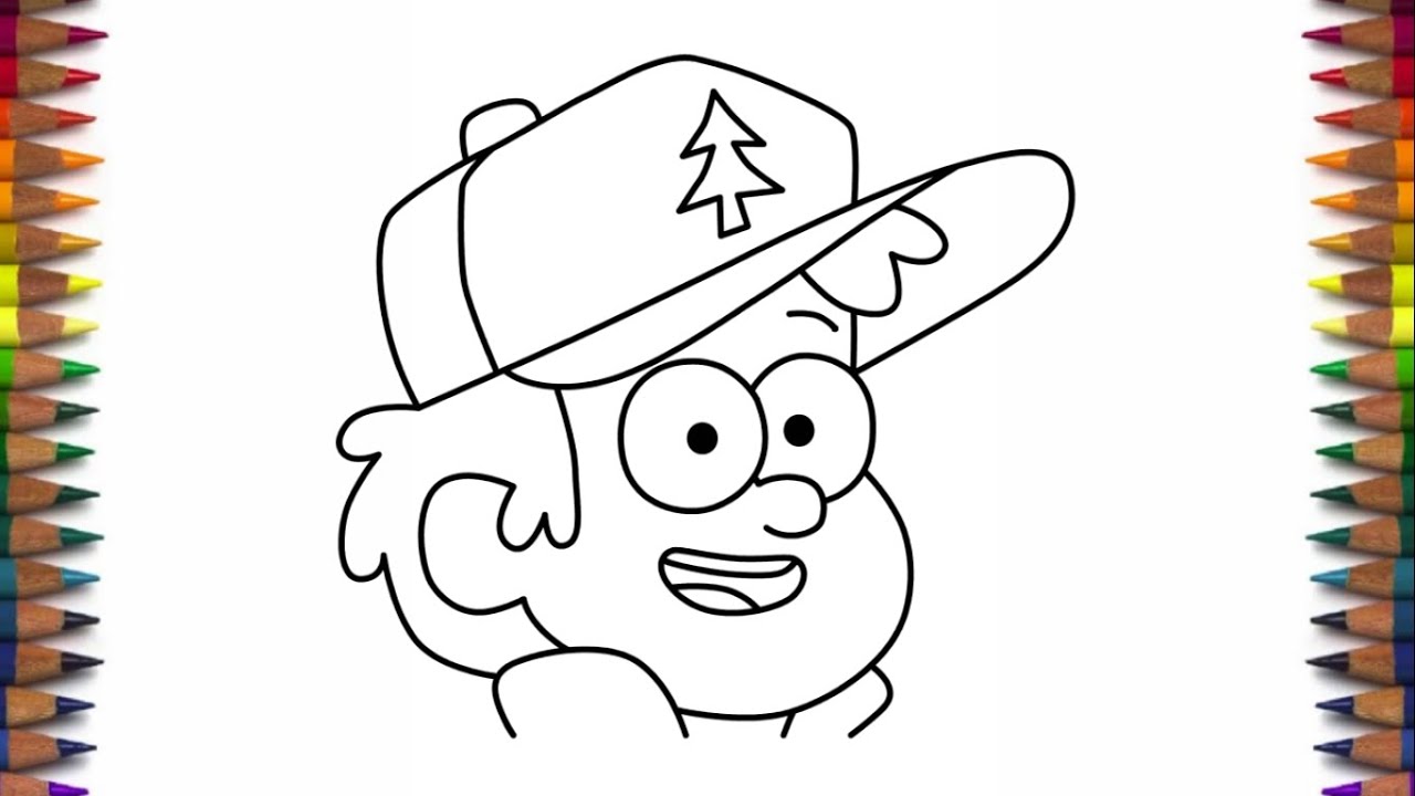 How to draw Dipper Pines from Gravity Falls characters