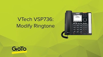 VTech VSP736: Modify Ringtone