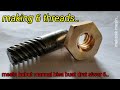 Membuat Drat Persegi Siwar 6 Seperti Cara Buat Barrel Rifling | Making Six Square Thread on a Lathe