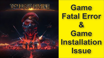 How to Fix Tempest Rising Game Fatal Error & Game FPS DROPS Issue 2025