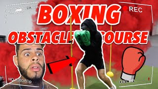 Intense Boxing Training. *Obstacle Course*  LOSER DARE !!!