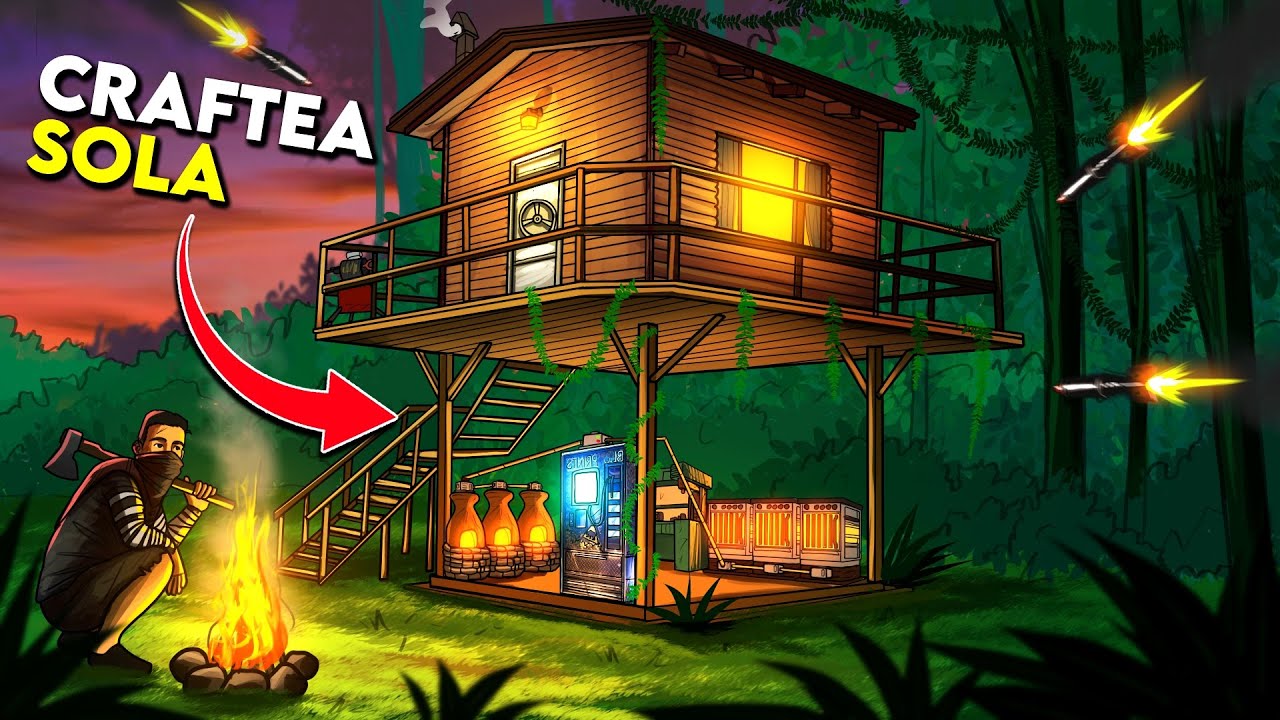 Construí la CABAÑA más INTELIGENTE como SOLO en RUST...