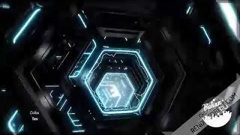 Hexagon Tunnel Music Visualizer | Logo Version