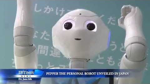 Pepper the Personal Robot Unveiled in Japan