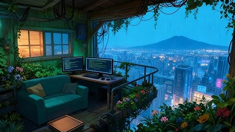 Chill Lo-Fi Night – Perfect for Relaxing, Coding Sessions & Deep Focus + Rain Ambience