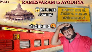 🚂RAMESVARAM to AYODHYA SHARADHA SETHU SF EXPRESS Train Travel vlog|Michael Raj