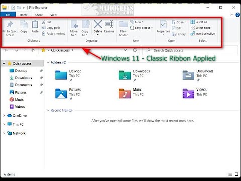 How to Restore the Classic File Explorer Ribbon in Windows 11