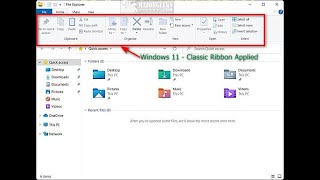 How to Restore the Classic File Explorer Ribbon in Windows 11