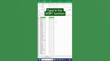 Sorting Names in Excel‼️ #excel