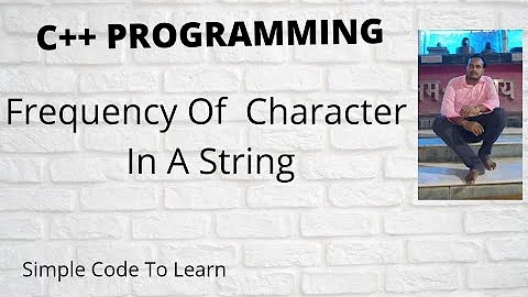 C++ Program To Count Occurrences Of Each Character in a String