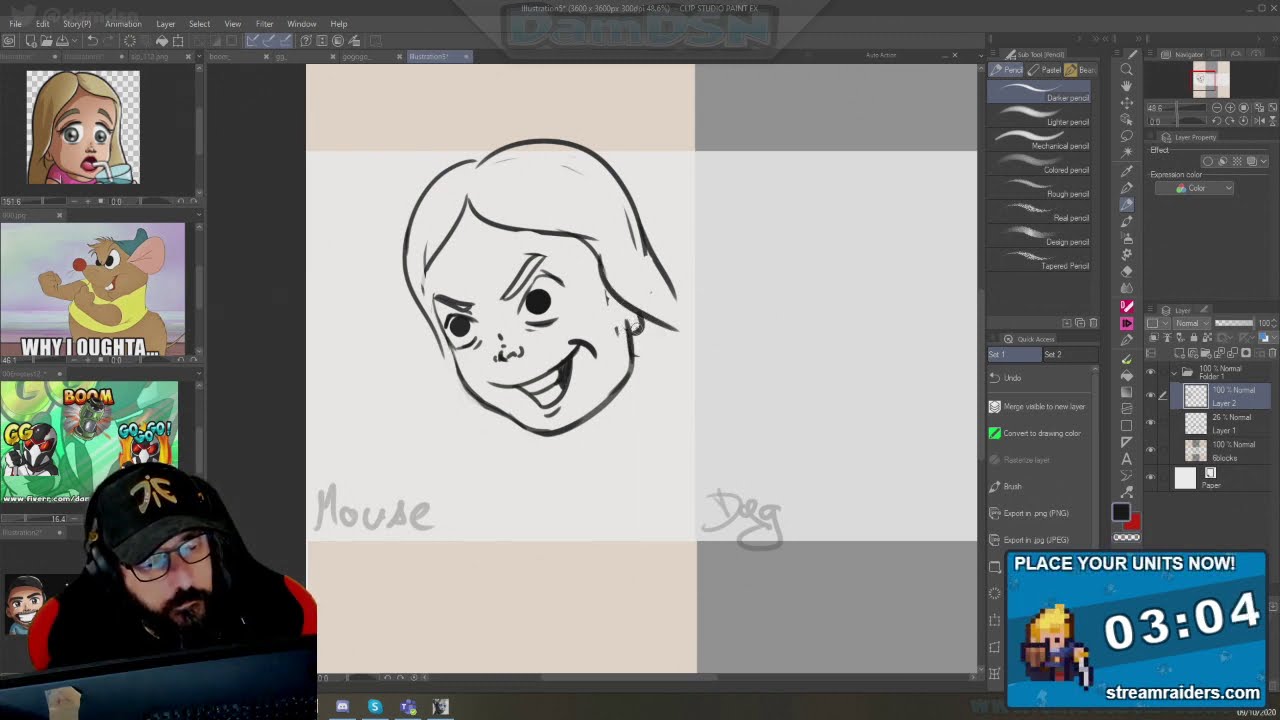 Replay dessin emotes & Stream raiders
