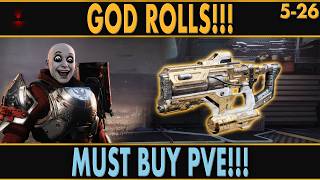 ZAVALA IS SELLING A 5/5 PVE GOD ROLL! Do Not Miss This Riptide!!!