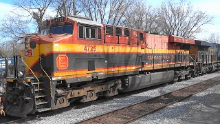 Kansas City Southern de Mexico Engine on CSX Train