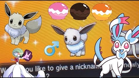 [300 sub special] Shiny Eevee after 664 eggs (Masuda Method) + Evolution & level 100