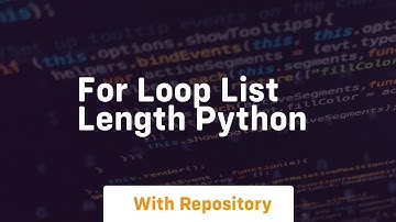 for loop list length python