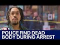 Dead body found in home while police serving warrant for murder of gas station attendant  fox 5 dc