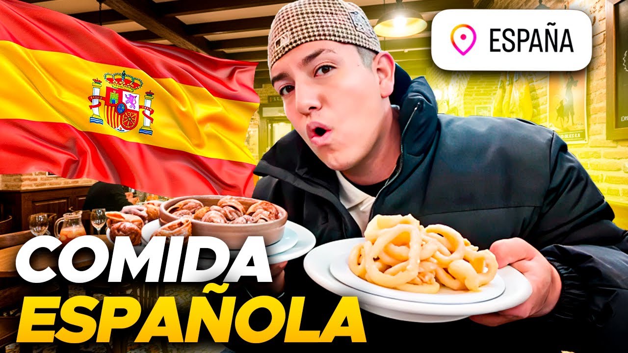 PROBANDO COMIDA ESPAÑOLA 🤢| ¿Es la mejor de Europa?