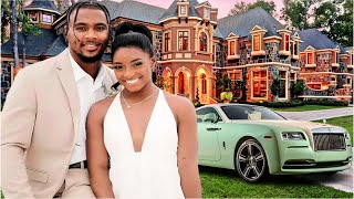 Simone Biles (HUSBAND) Lifestyle & Net Worth 2025 - Riley Gaines