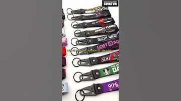 Móc khóa dây -Móc khóa satin in thông tin theo yêu cầu/ #mockhoa #mockhoasatin #mockhoaday #xuhuong