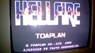 TOAPLAN HELLFIRE ARCADE PCB ORIGINAL REPAIR ( BAD SPRITES ) DEAD LINE
