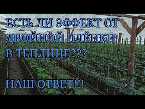 Двойная плёнка в большой теплице,есть ли ЭФФЕКТ??