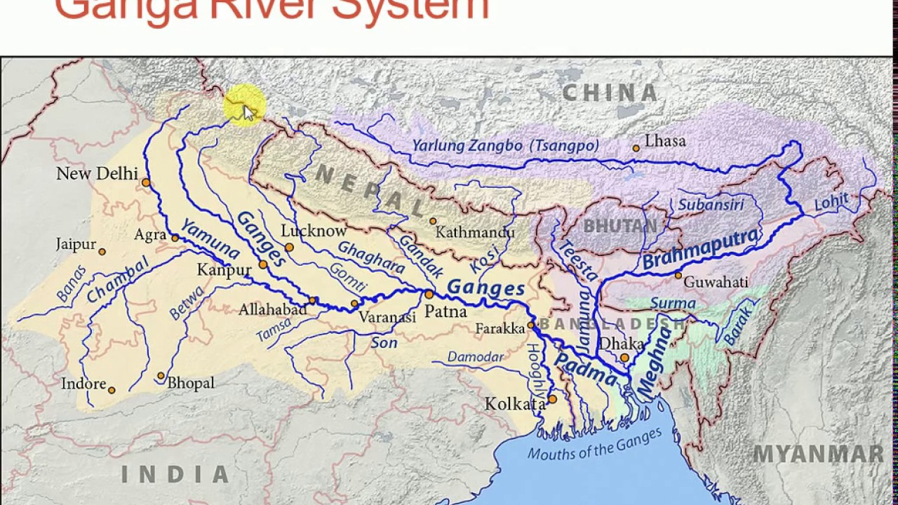 Река ганг на карте впр