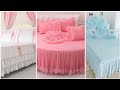 Classically frilly bed sheet Designs !!  wooooow outstanding bridal bedsheet designs  idea by Kushi