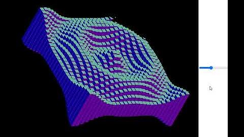 Cube Wave By Using Processing P5.js