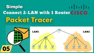 Connect 2-LAN using Router | How to Connect 2-LAN | Csico packet tracer