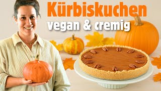Veganer Kürbiskuchen 🥧 | Einfaches Herbstrezept mit Kürbis &amp; Nüssen