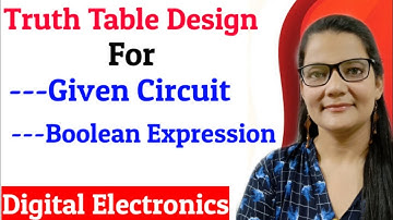 Truth Table For Given Circuit  | Truth Table for Boolean Expression
