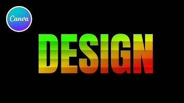 How to create Gradient Shadow Text animation in Canva l Canva tutorial l easy canva