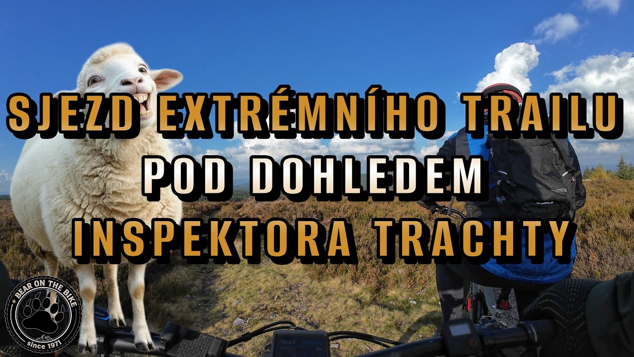 Sjezd extrémního trailu pod dohledem Inspektora Trachty - po Brdech na E-Bike