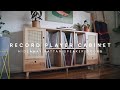 Record player cabinet with hideaway speaker doors  diy build