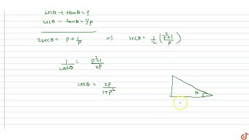 if `sec theta + tan theta = p`, then find the value of `cosec theta`.