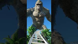 GODZILLA vs KING KONG Movie Ride POV Clip!  #shorts