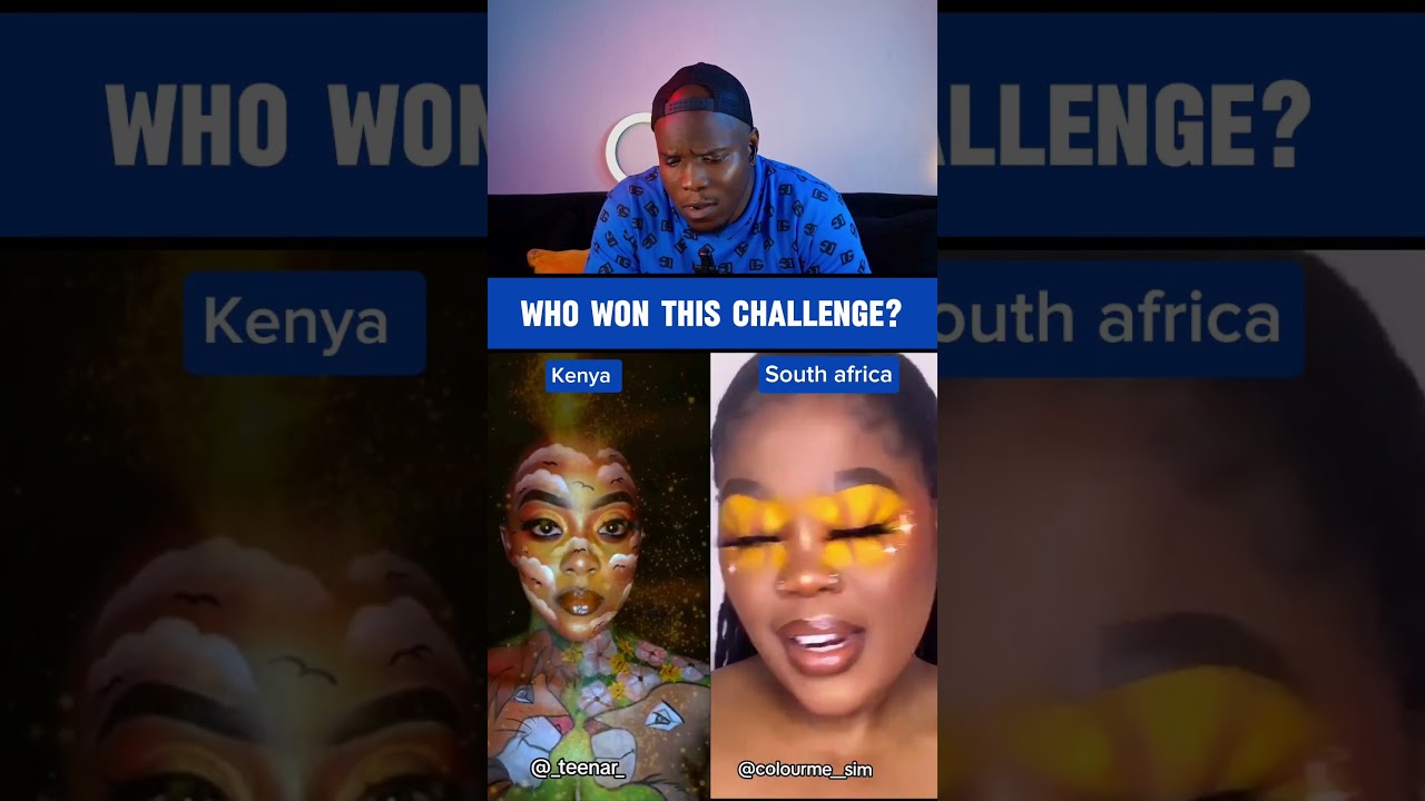 Makeup transformation challenge Kenya vs South Africa 