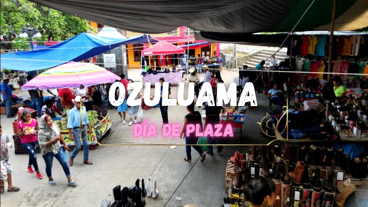 Disfrutando de un domingo en el mercadito de la plaza de Ozuluama
