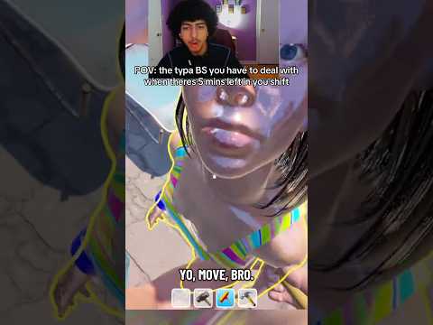 When Theres FIVE MINS Left In Your Shift 