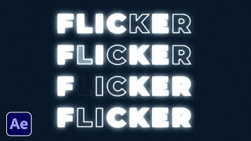 Flicker Effect in After Effect | No plugins | Easy | Beginner Friendly