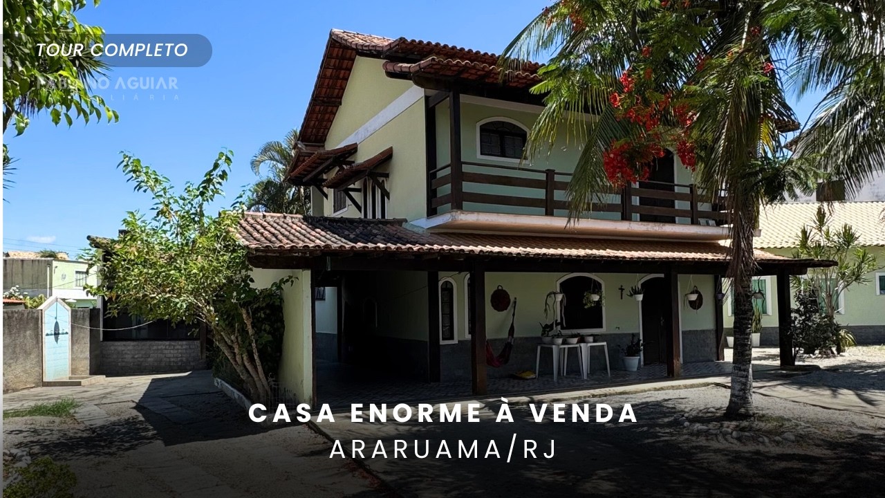 CASA COM 500M² DE TERRENO NO CENTRO DE ARARUAMA