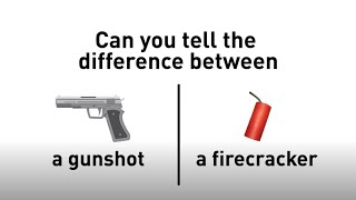 SPEAKERS UP! Gunshot vs Firecracker: Can You Tell the Difference? Resimi